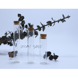 Mantar Kapaklı Tüp Şişe 8 cm